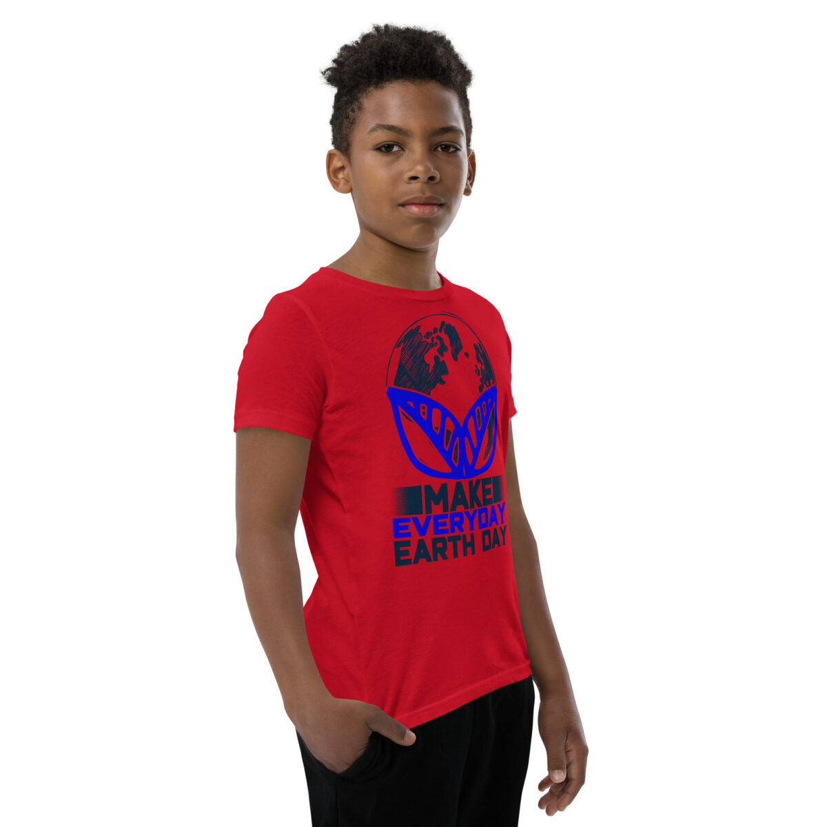 youth staple tee red right front 6463414cdab1b