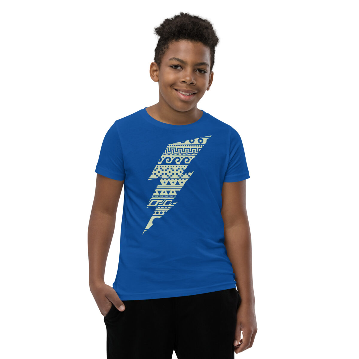 youth staple tee true royal front 645e31f812950