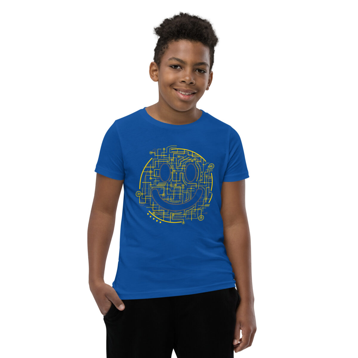 youth staple tee true royal front 645e6bf6e883d