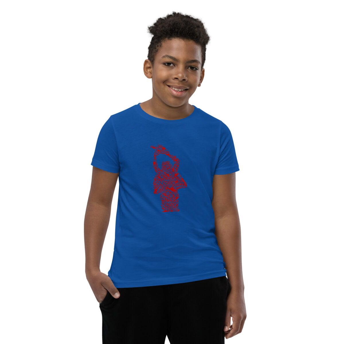 youth staple tee true royal front 6461f5d4b7b41