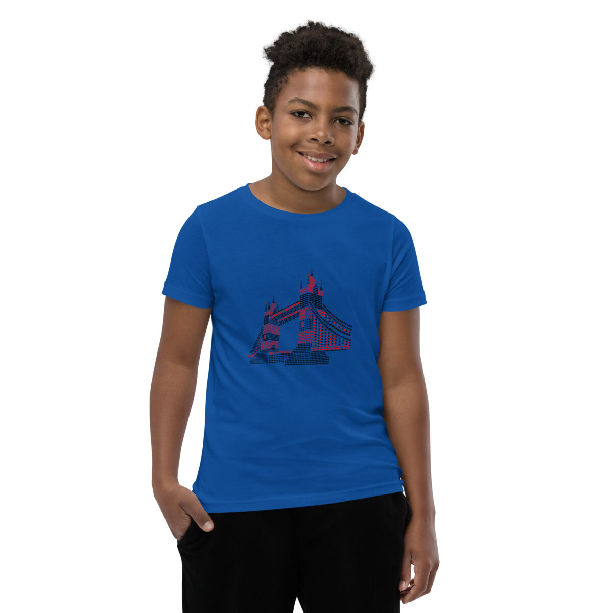 youth staple tee true royal front 646206a163e78