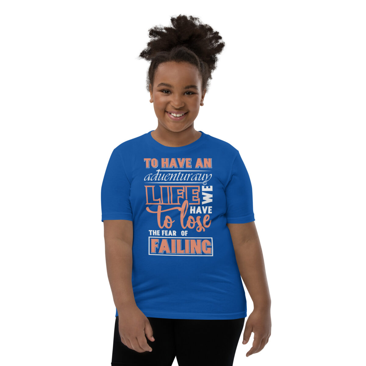 youth staple tee true royal front 64626d8b0ac09