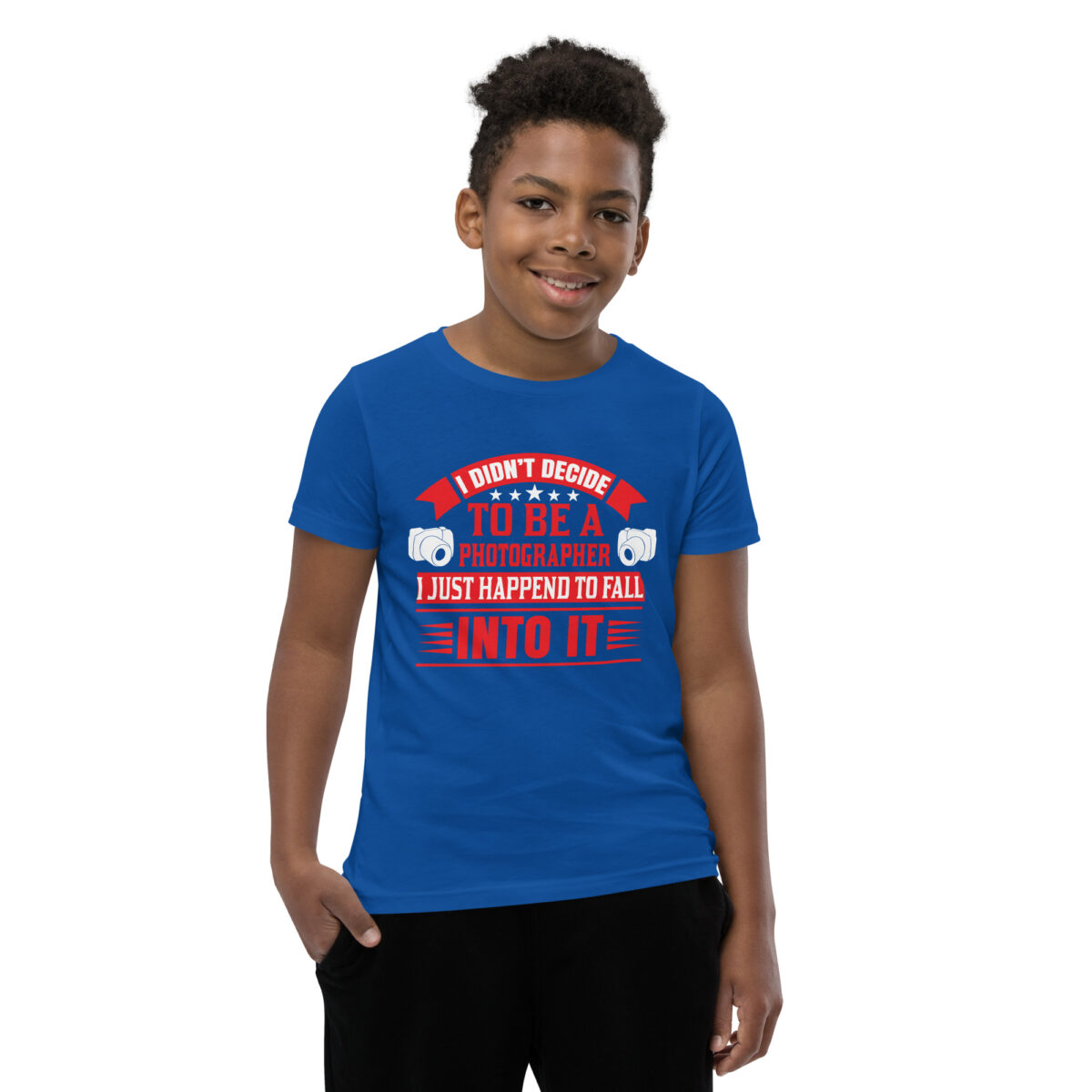 youth staple tee true royal front 646b4776df9de