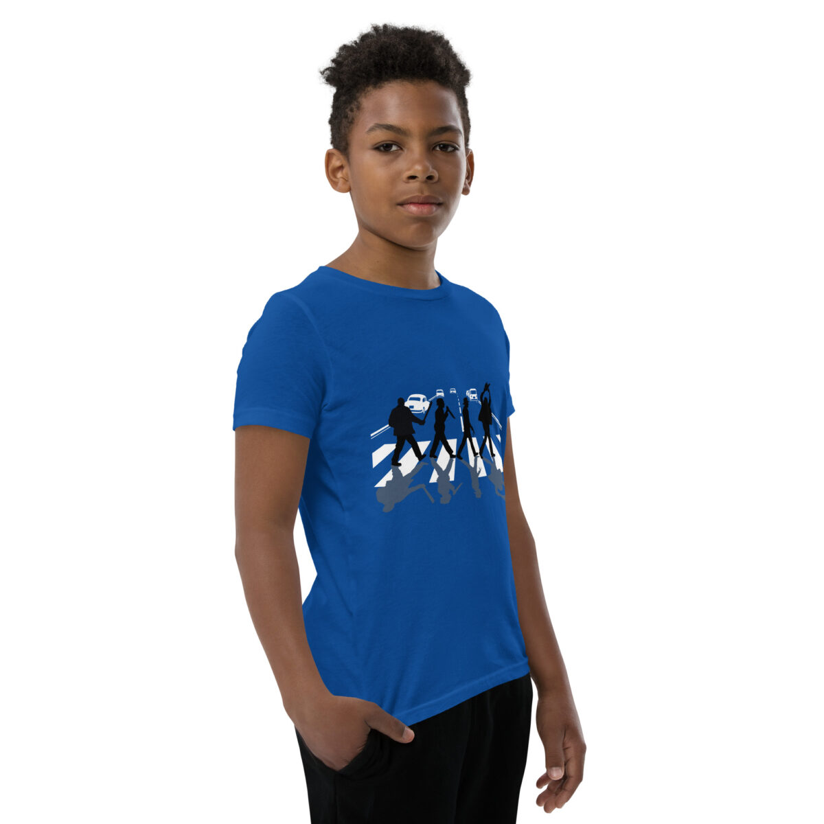 youth staple tee true royal right front 645e2c3644eac