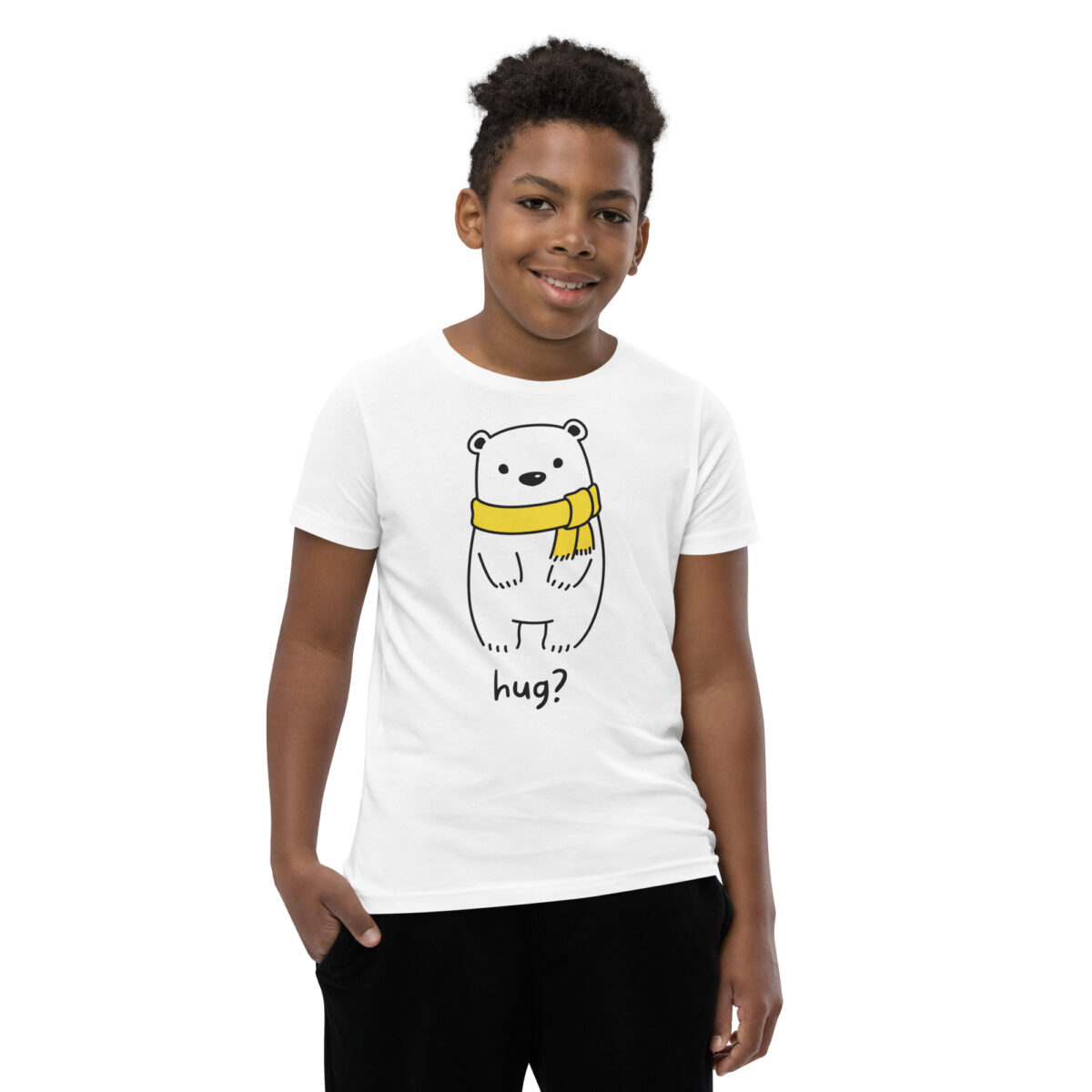 youth staple tee white front 646cfab2db6c1