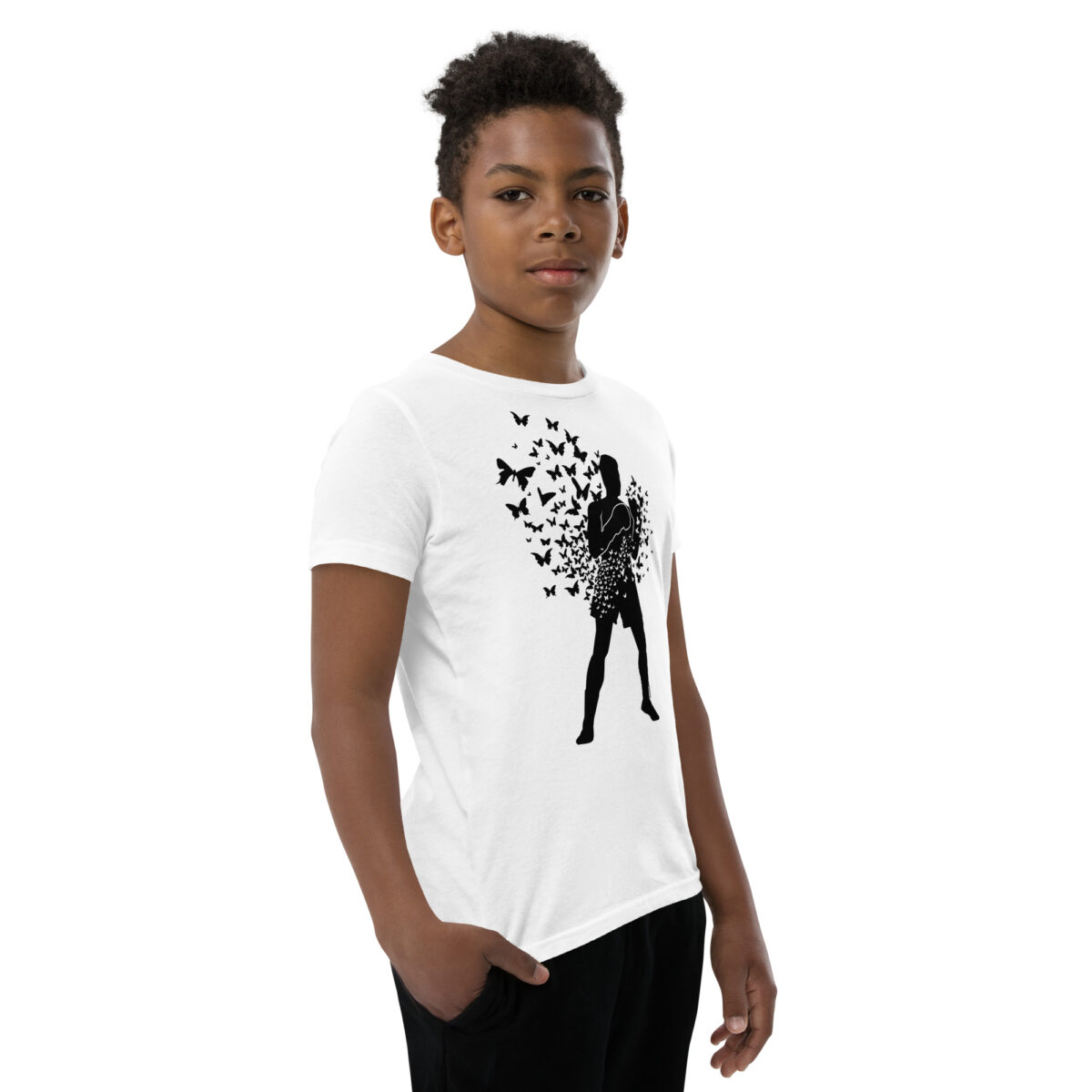 youth staple tee white right front 645e6a6c2b705