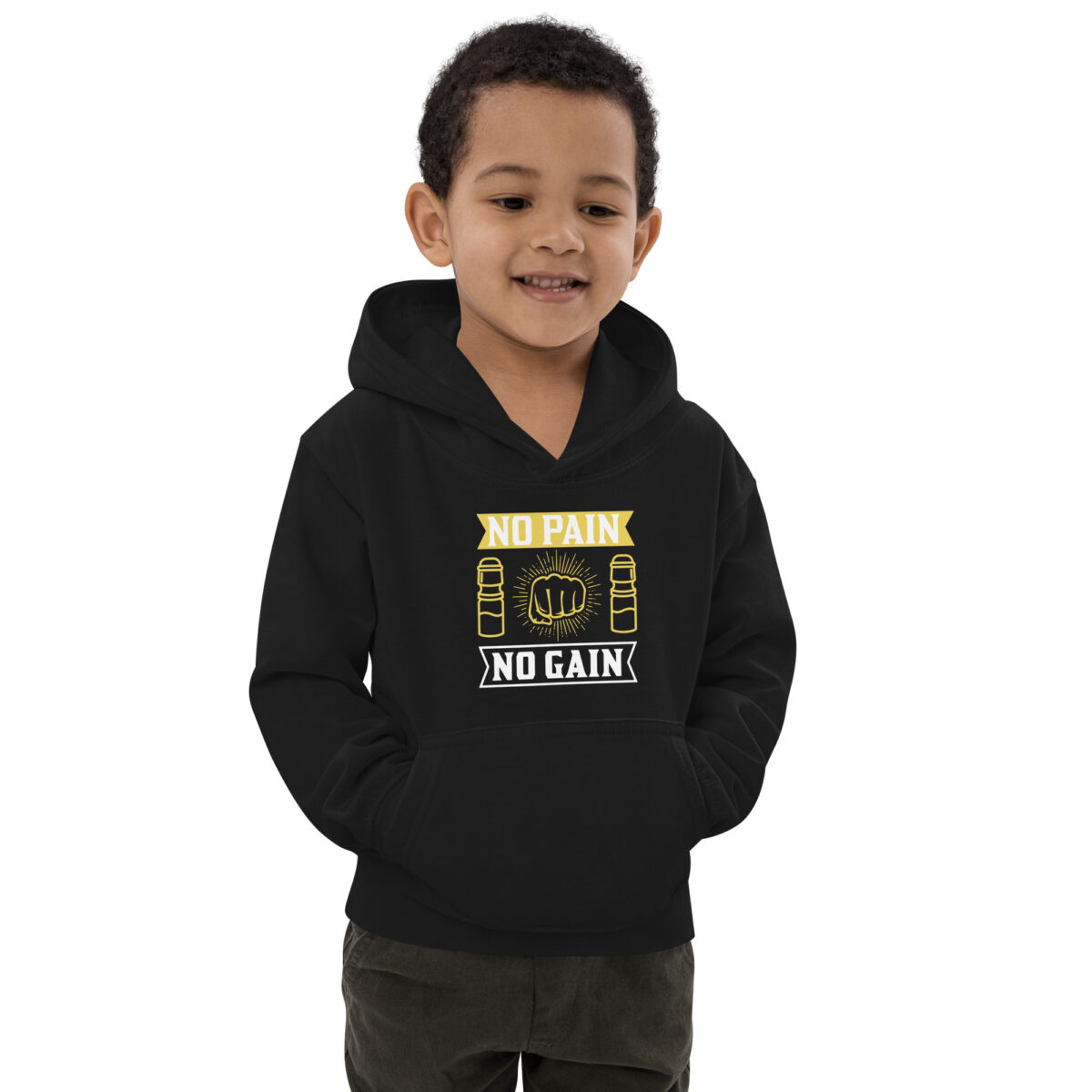 kids hoodie jet black front 64787262f0af8