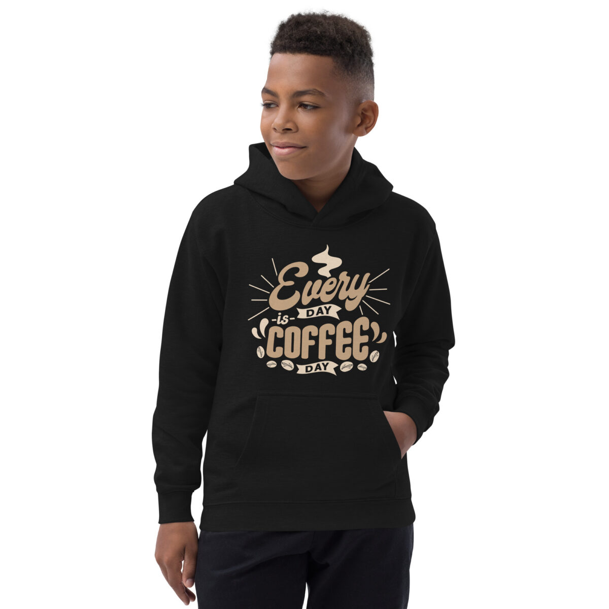 kids hoodie jet black front 6478f6dde966e