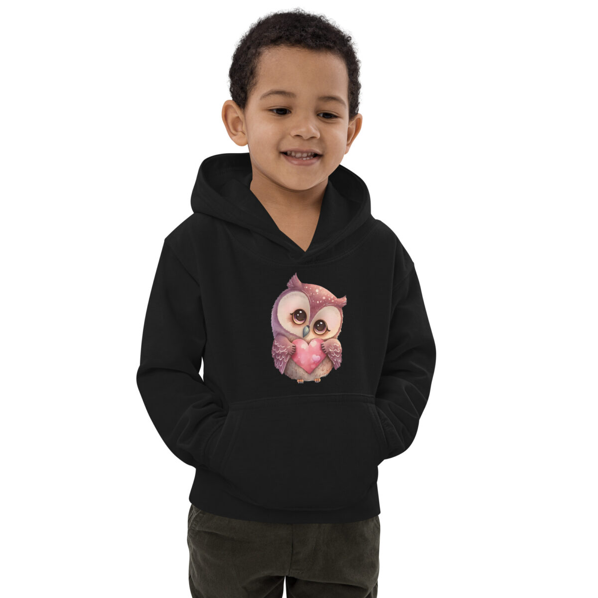 kids hoodie jet black front 6479b68f23eff