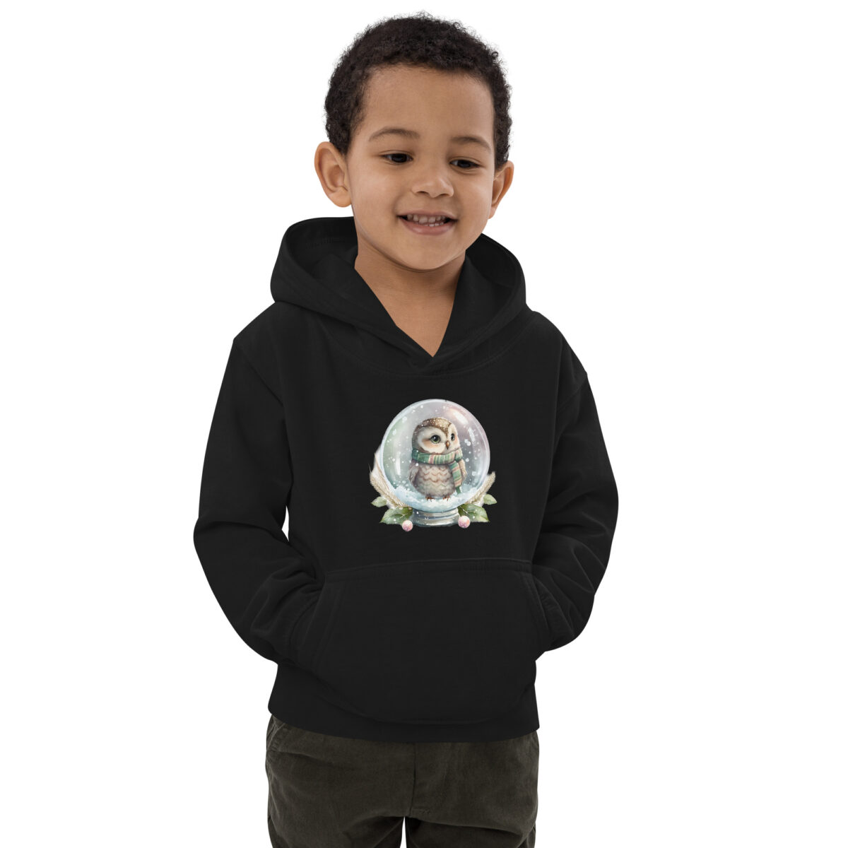 kids hoodie jet black front 6479c28a1f09e