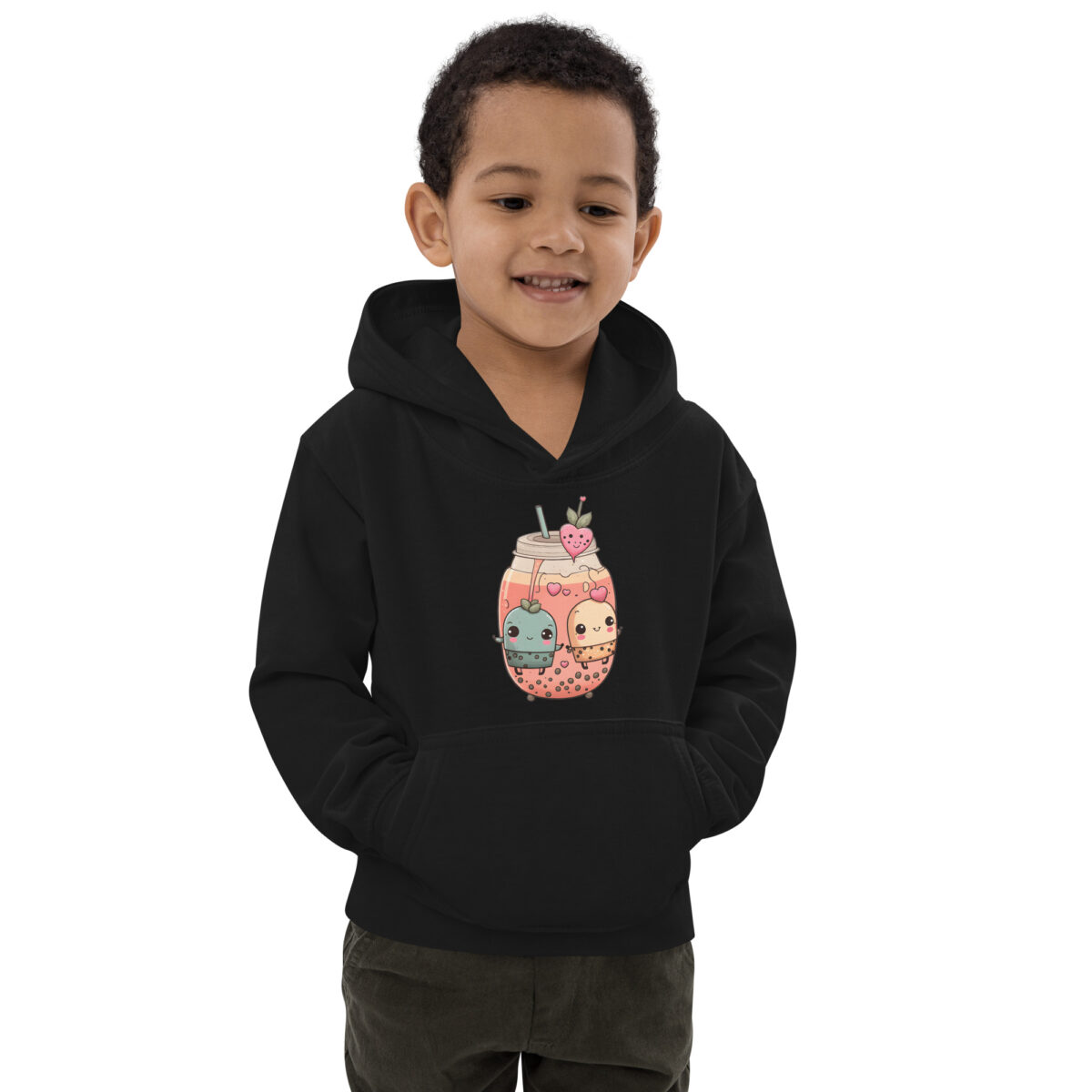 kids hoodie jet black front 6479c4e8f4081