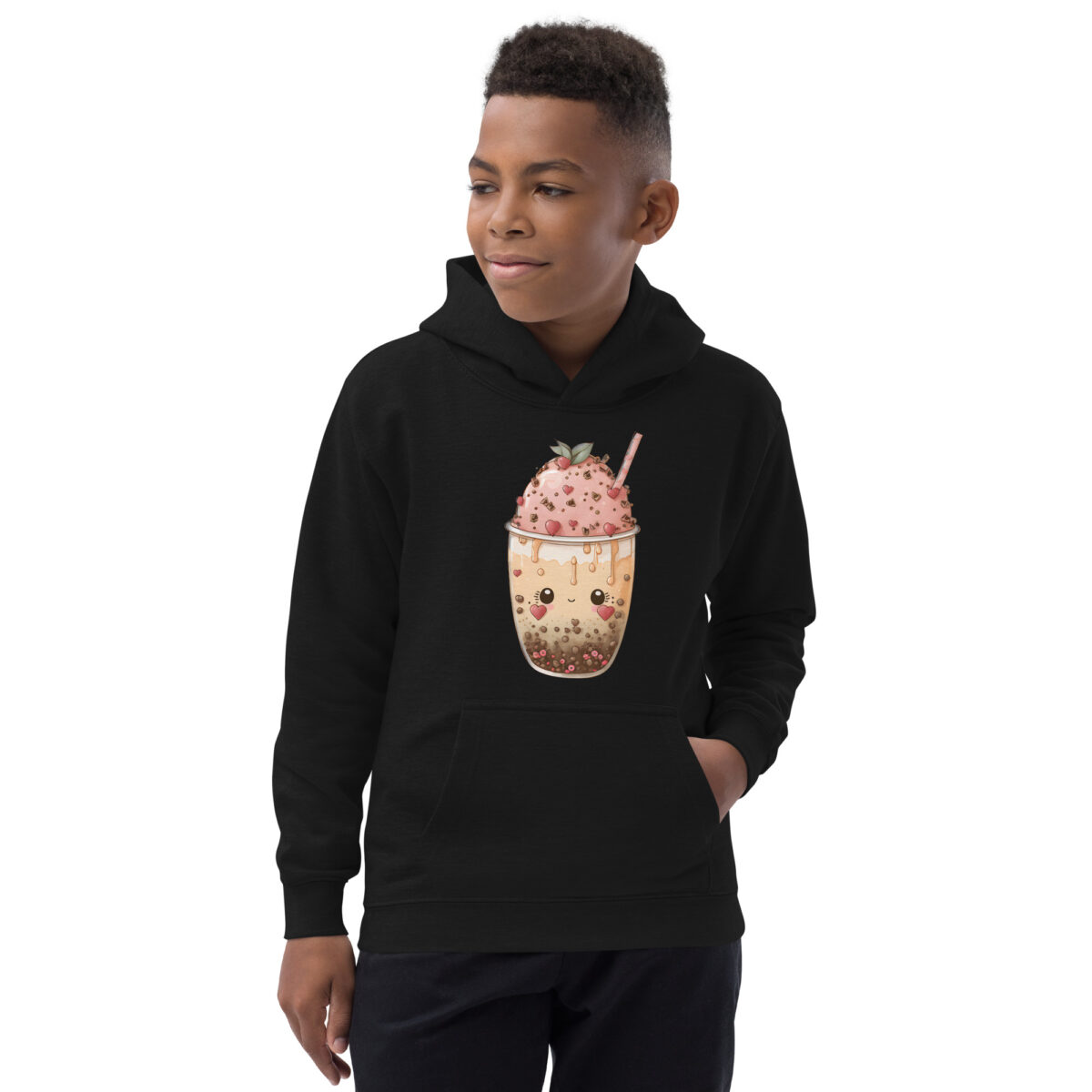 kids hoodie jet black front 6479c536d343c