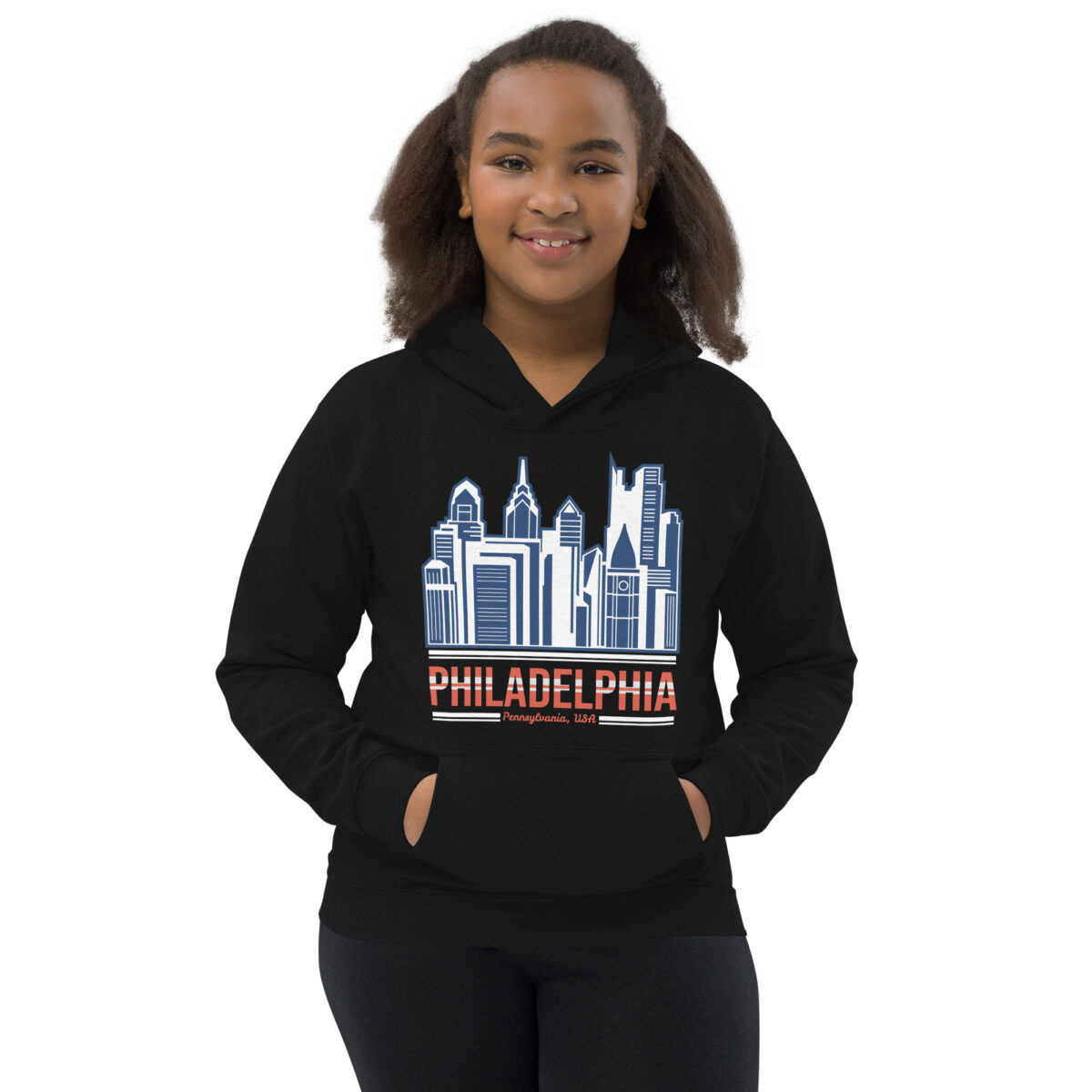 kids hoodie jet black front 647af33411666