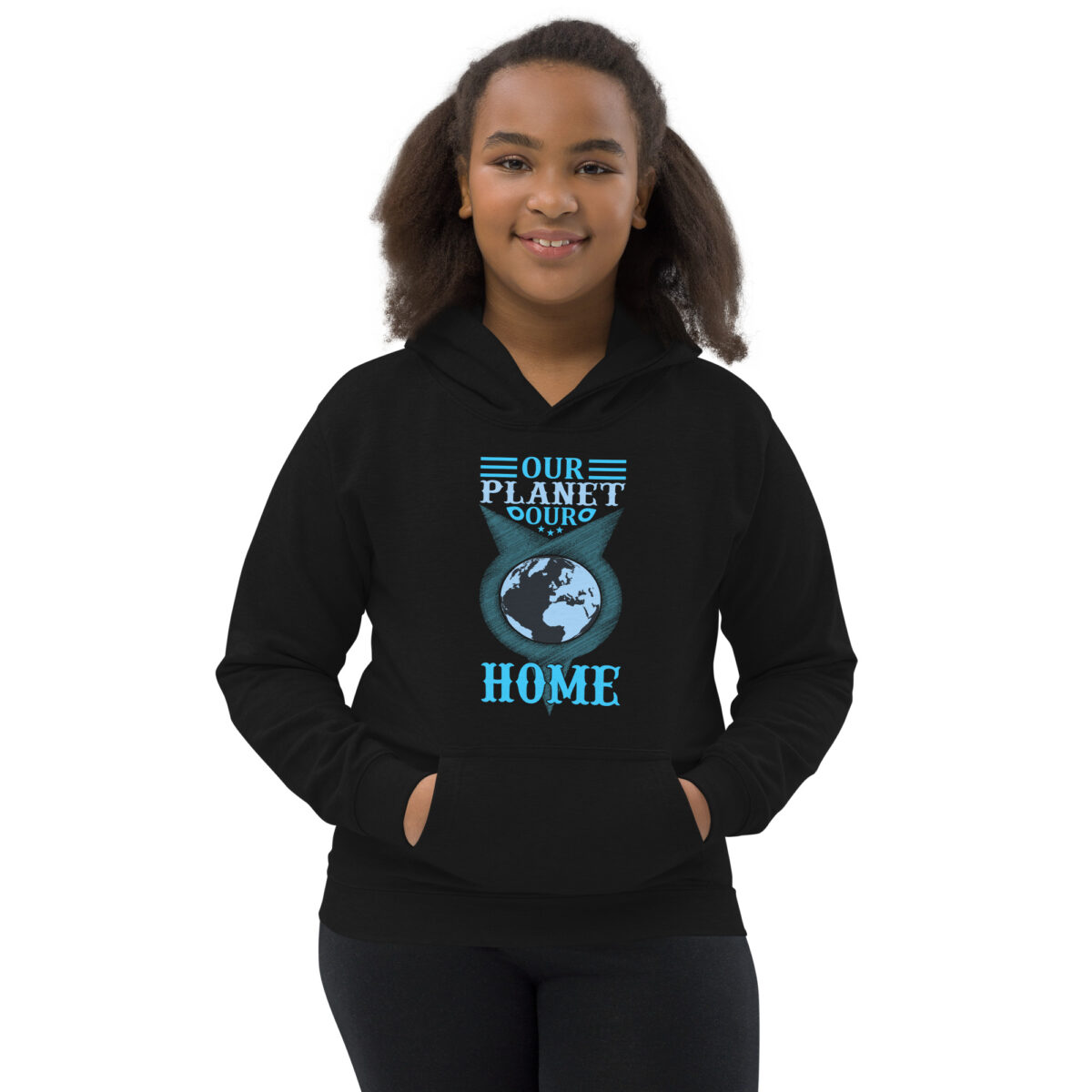 kids hoodie jet black front 647da7e668a69