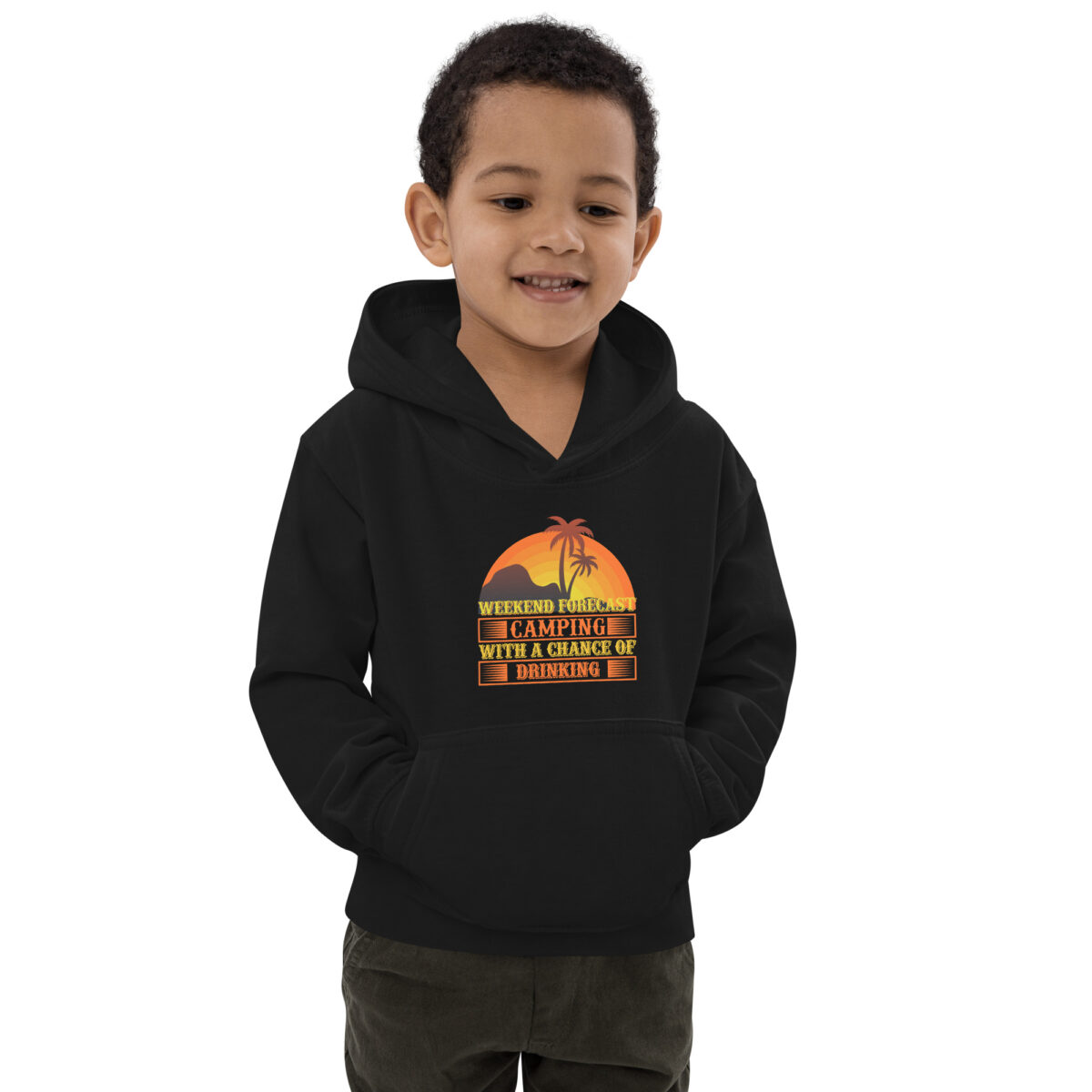 kids hoodie jet black front 647dc608e0461