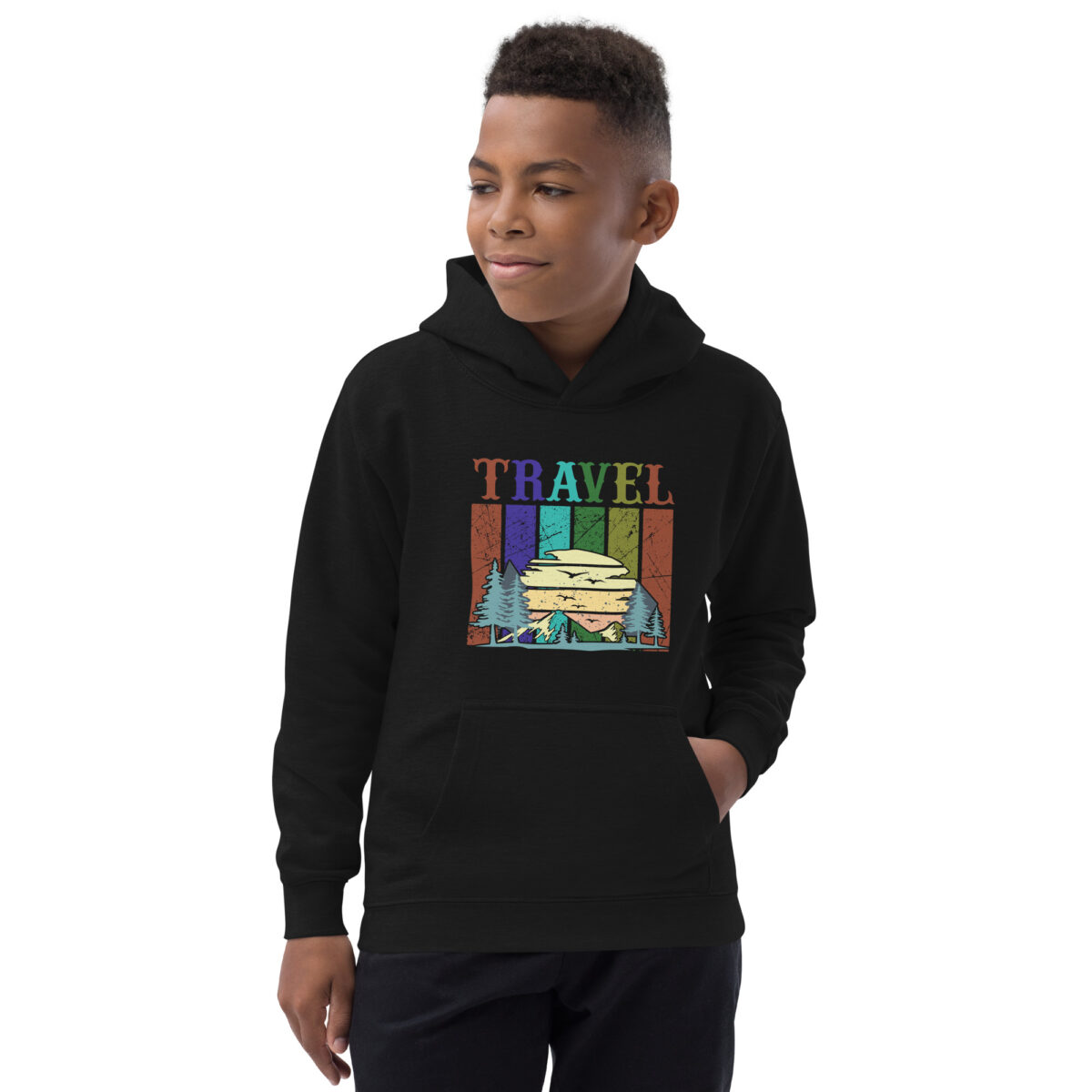 kids hoodie jet black front 647dc76838408