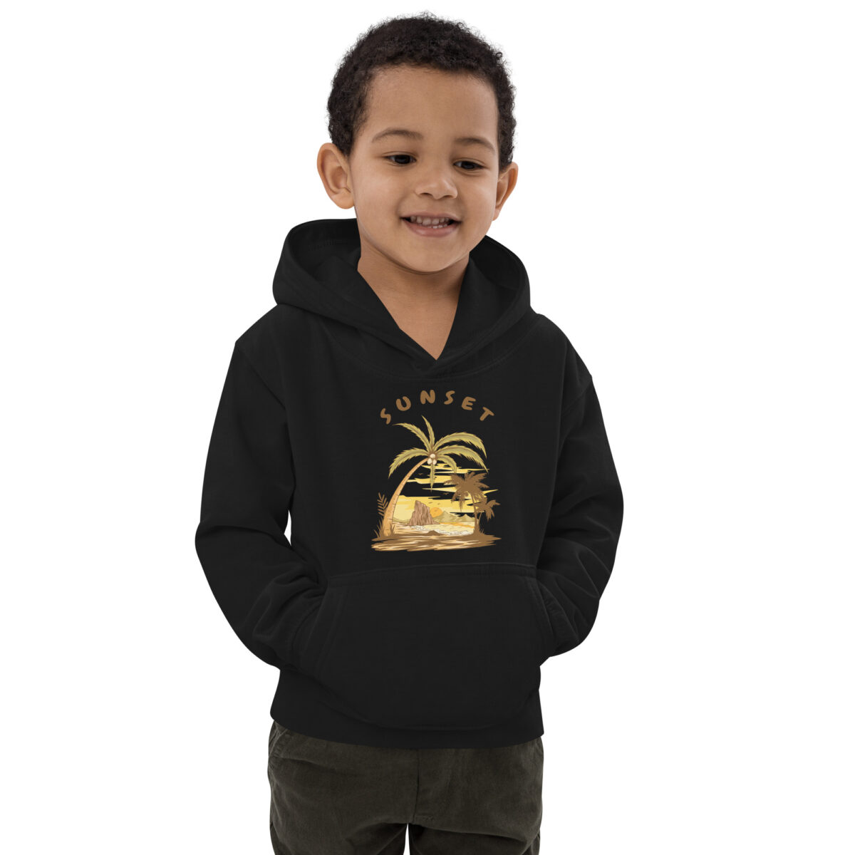 kids hoodie jet black front 647e20475fae6