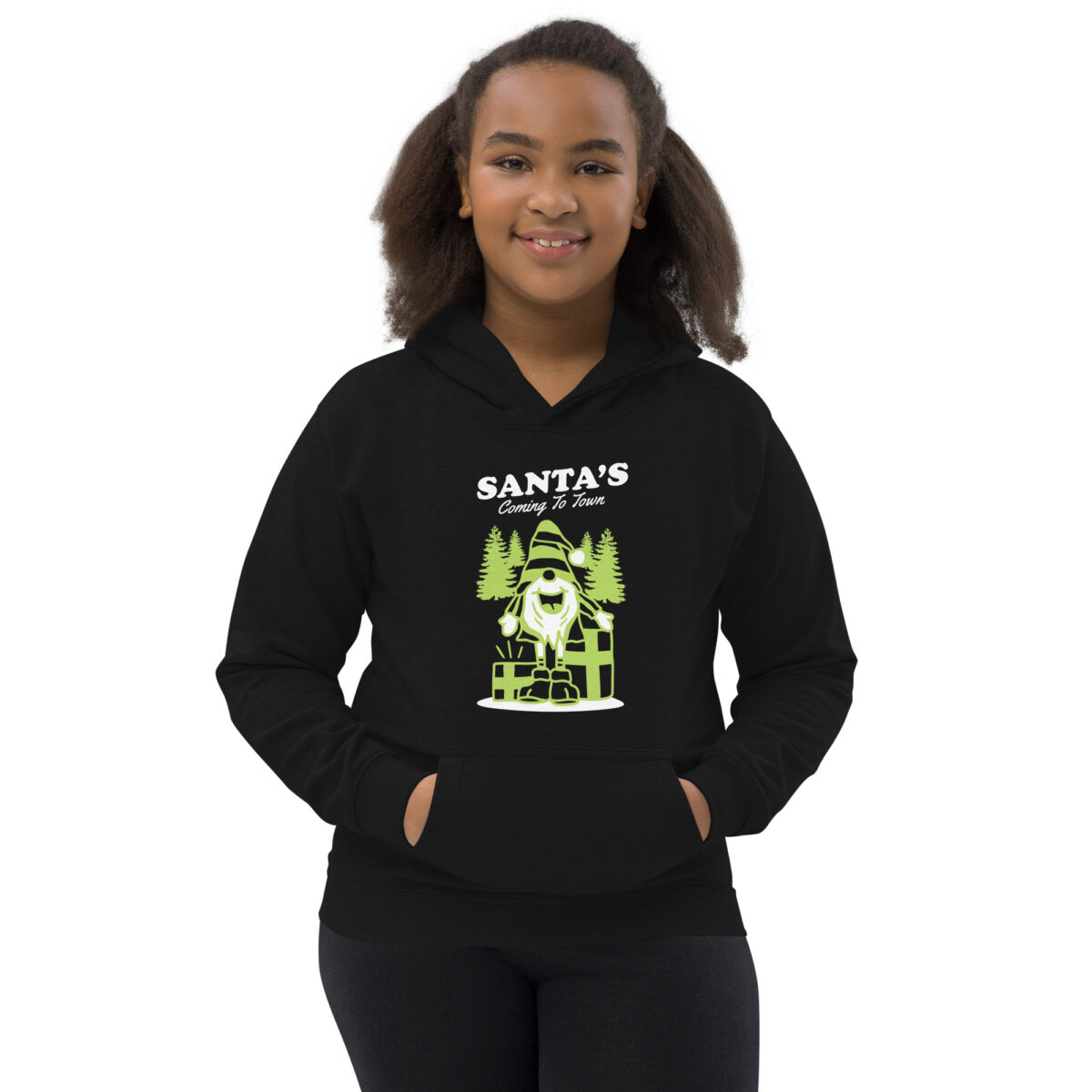 kids hoodie jet black front 647f2b918add0