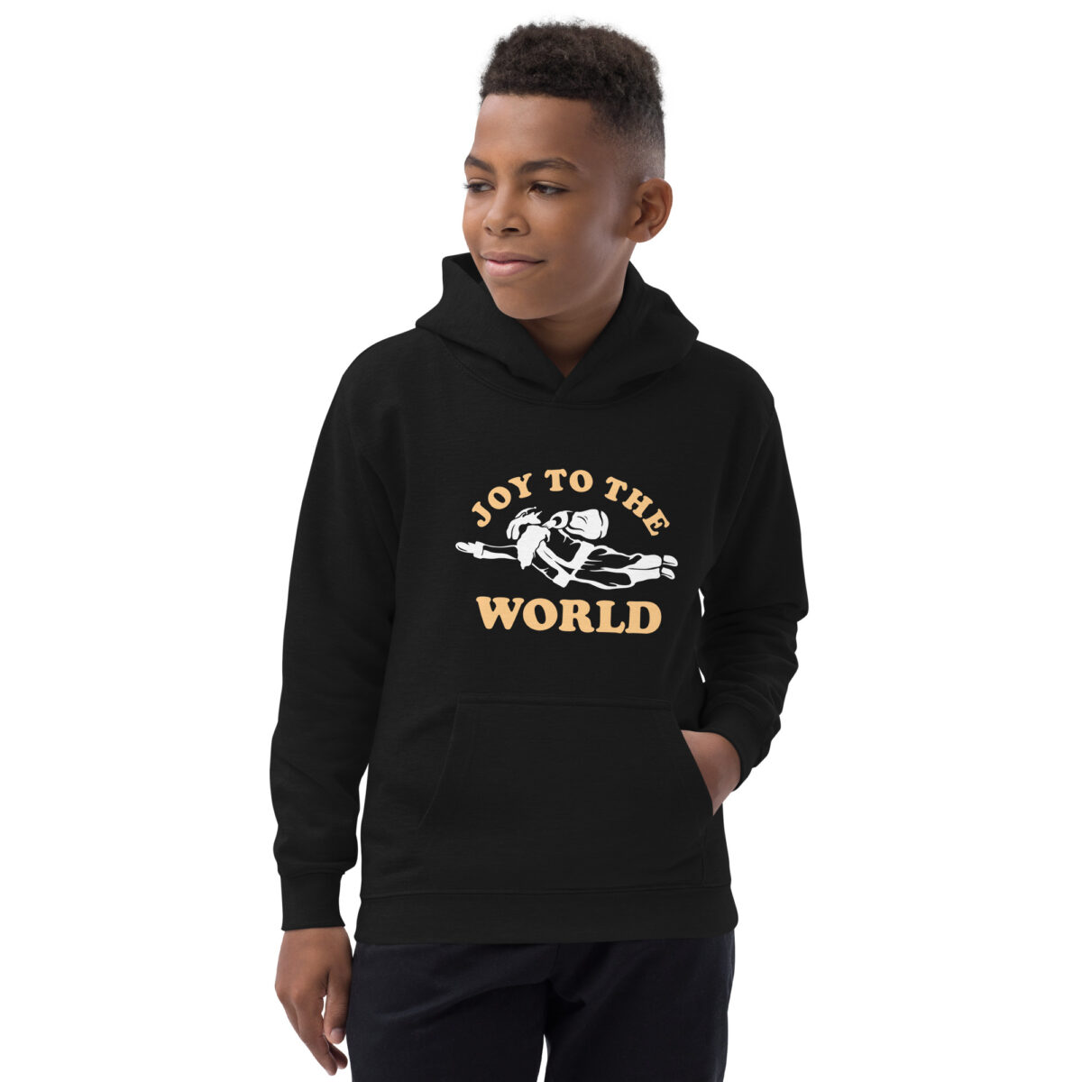 kids hoodie jet black front 647f33ce5c608