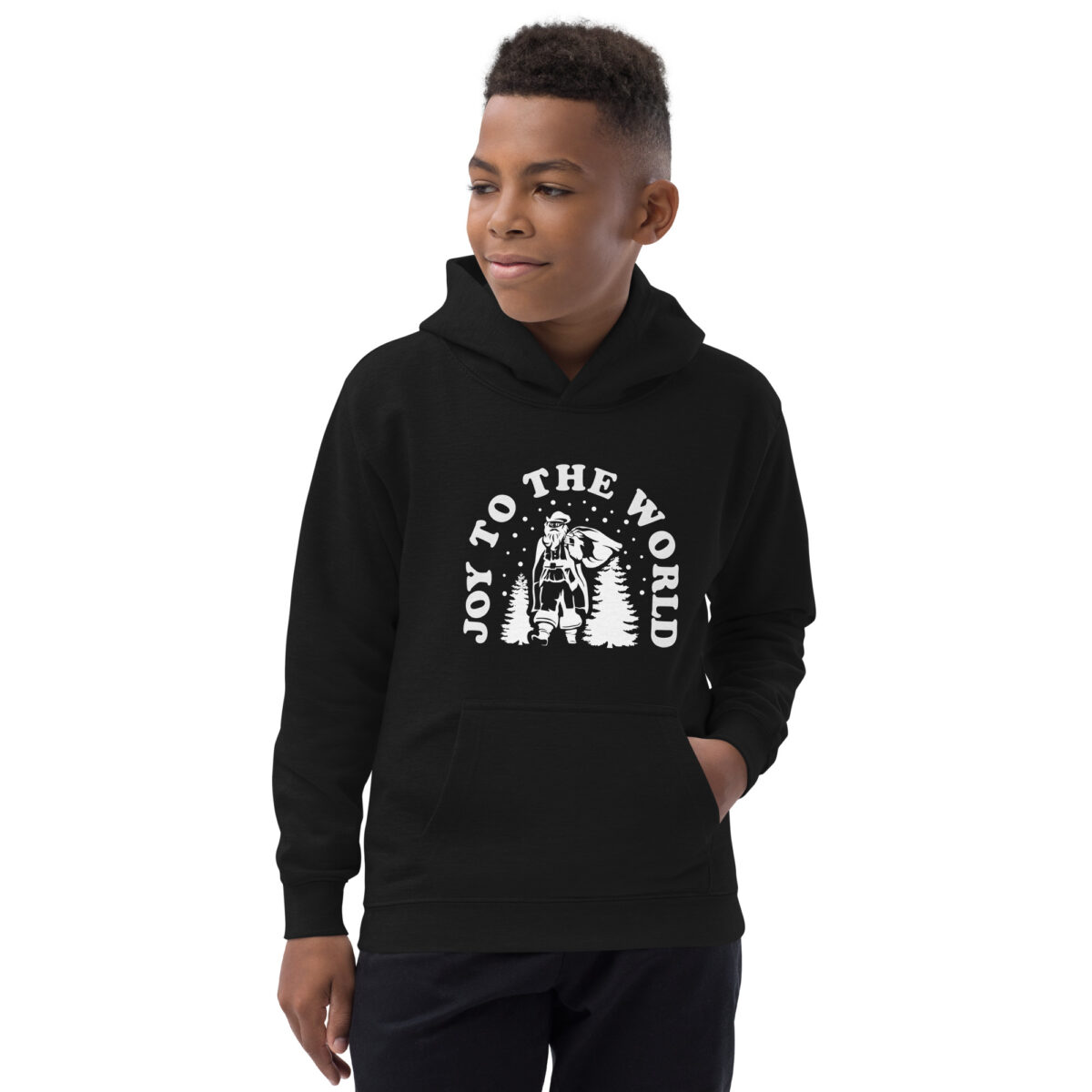 kids hoodie jet black front 647f35adbad51