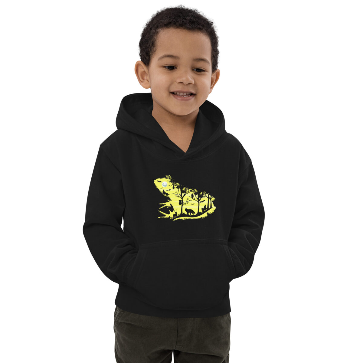 kids hoodie jet black front 64806c9c4ff0b