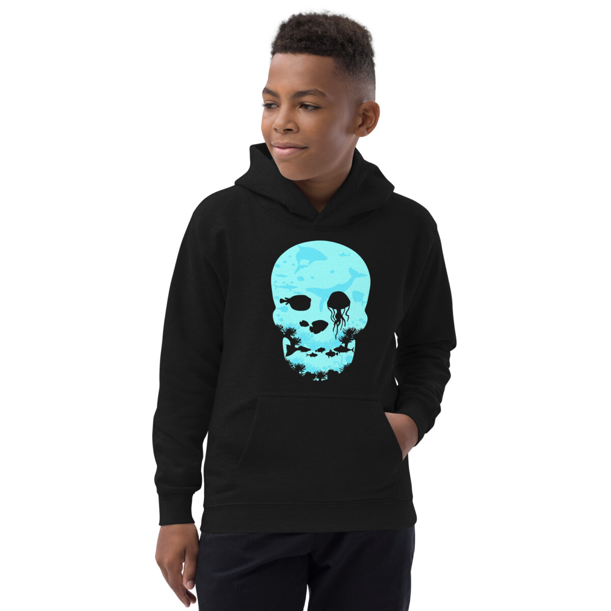 kids hoodie jet black front 648073bf648bd