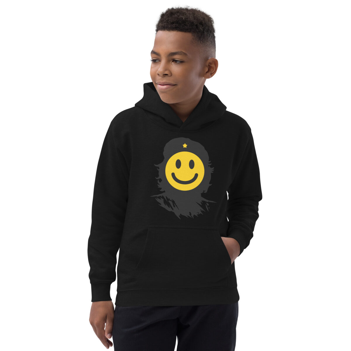 kids hoodie jet black front 6480770a75021