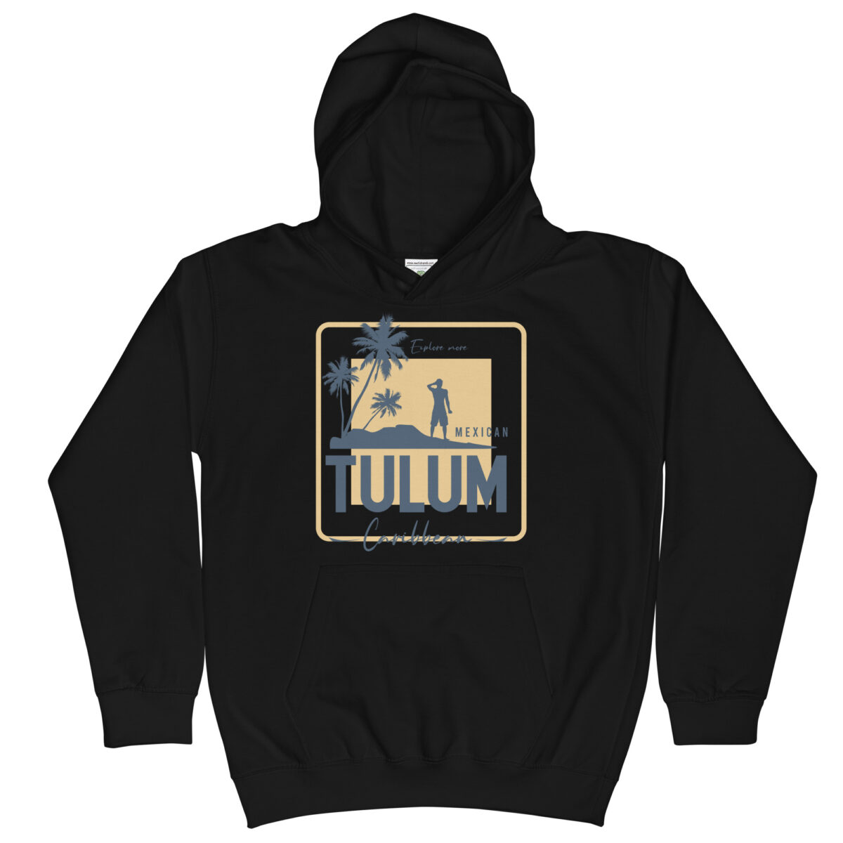 kids hoodie jet black front 6480dbacc7fed