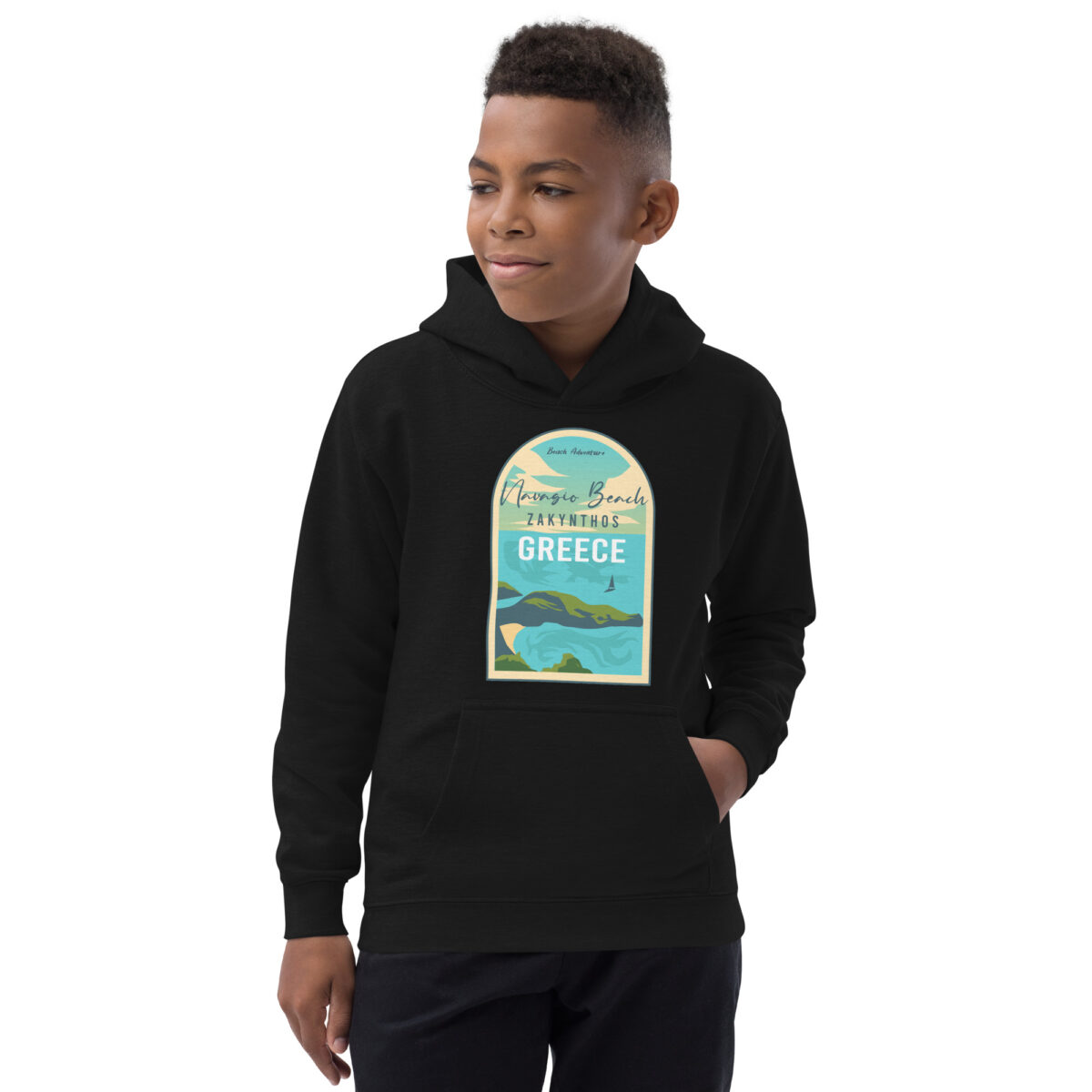 kids hoodie jet black front 648184dda3594