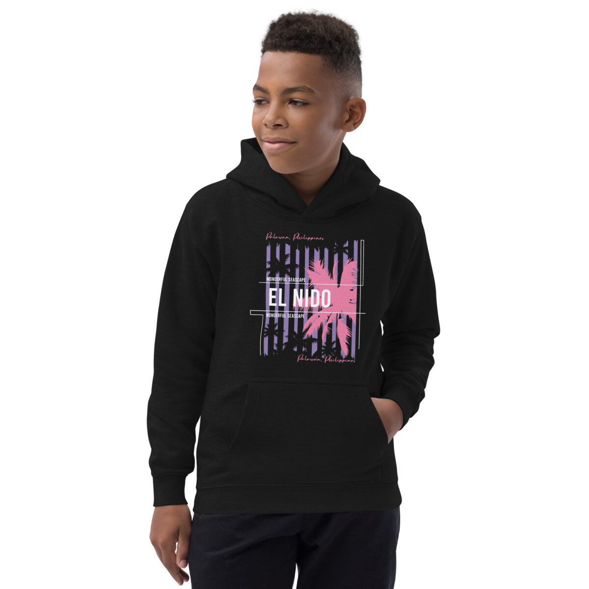 kids hoodie jet black front 64820d1a8a508