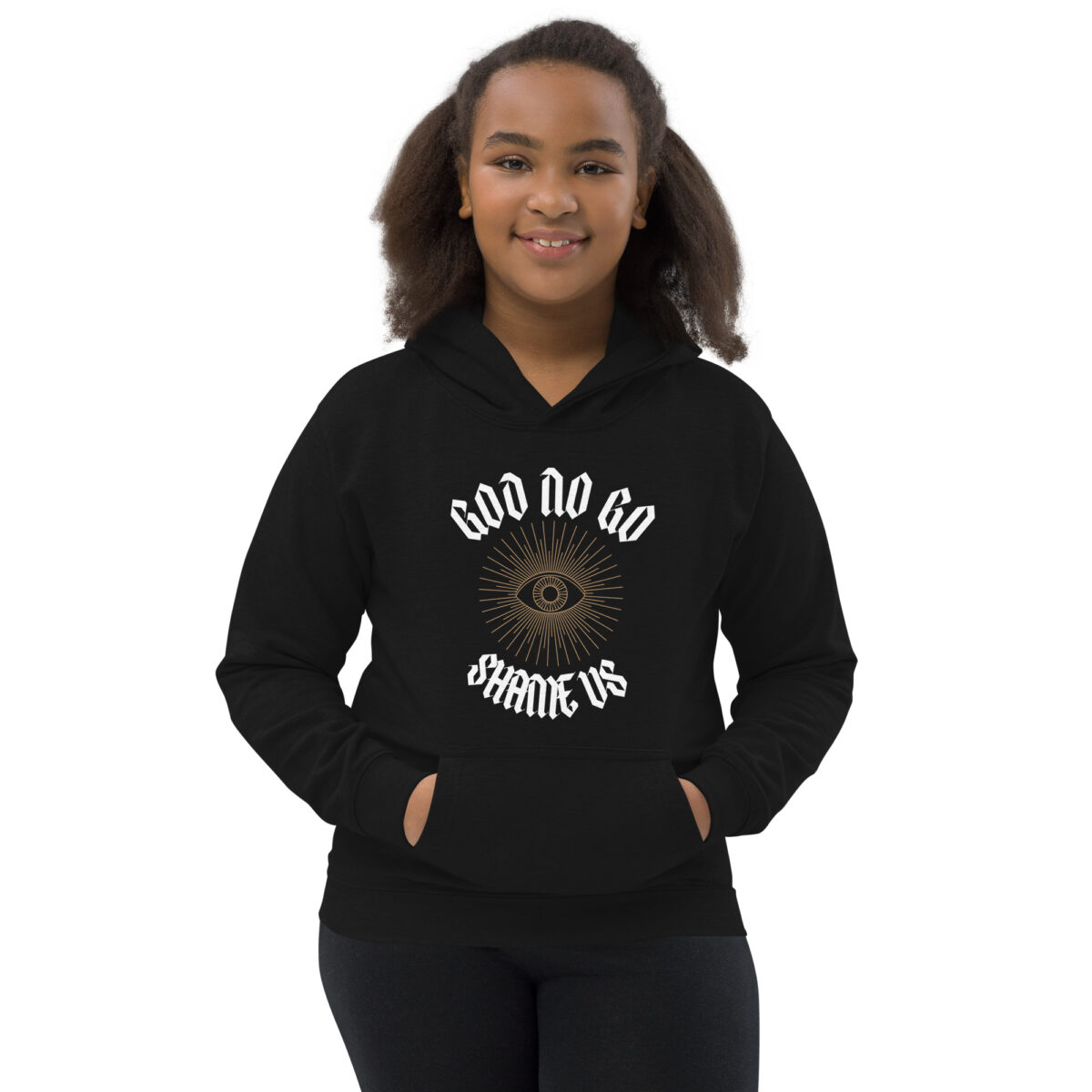 kids hoodie jet black front 648411e991a30