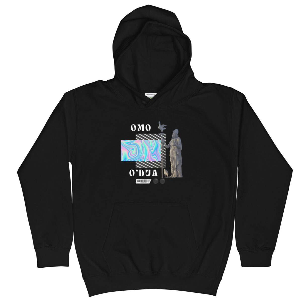 kids hoodie jet black front 64842948b231b