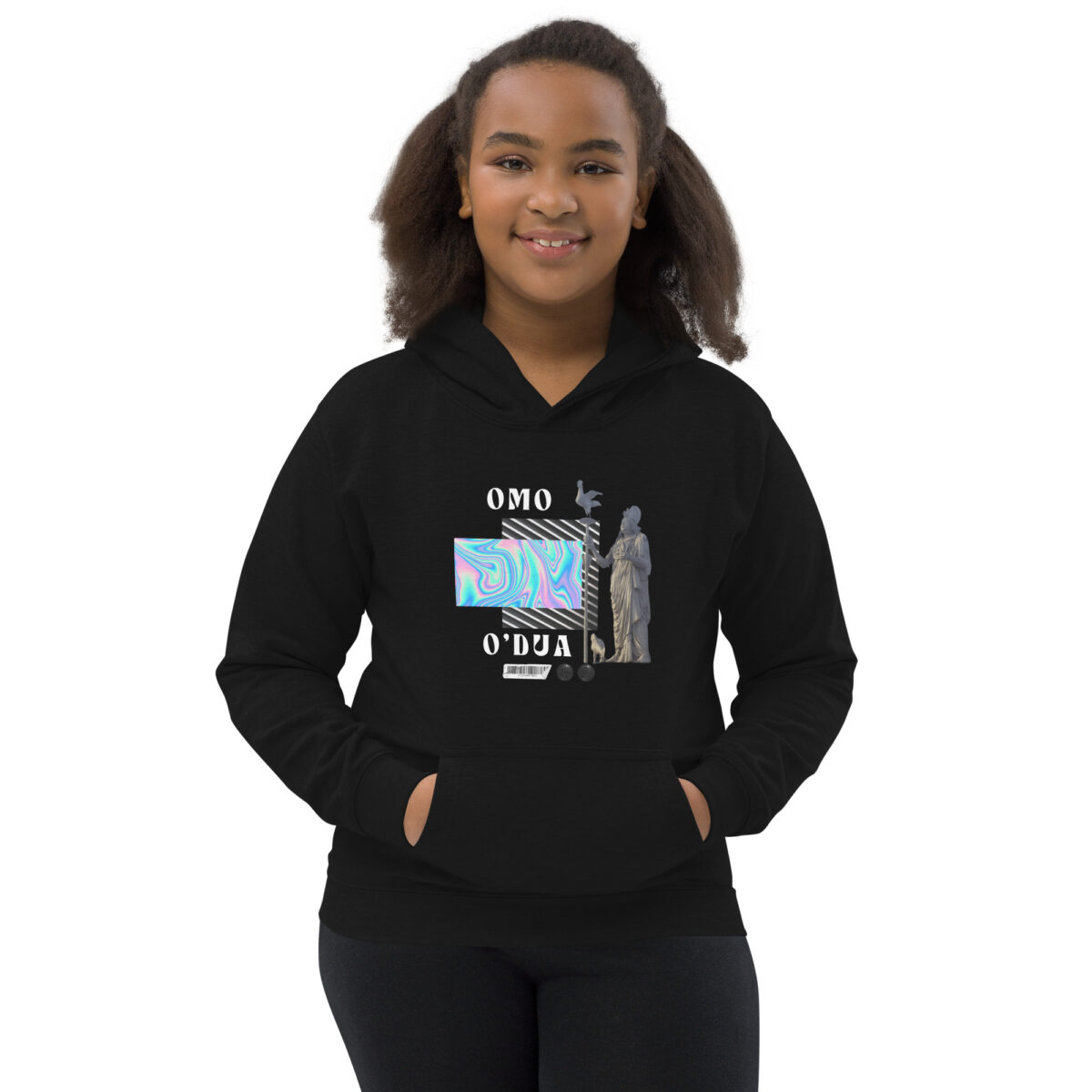 kids hoodie jet black front 64842948b3517