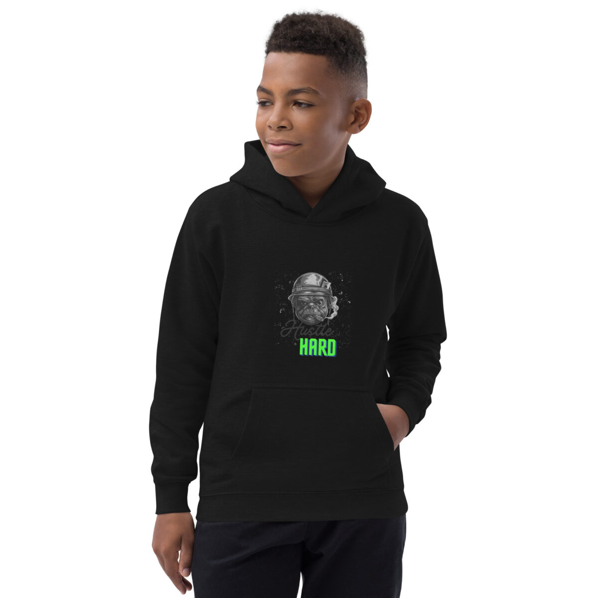 kids hoodie jet black front 64842c75ca687