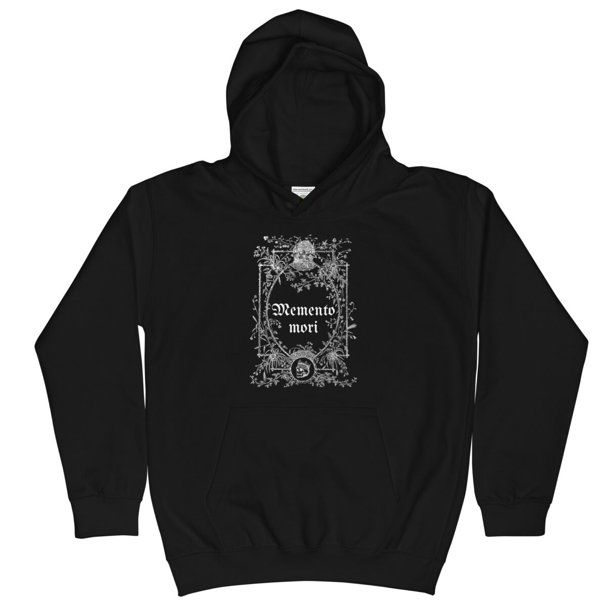 kids hoodie jet black front 64875189e98d3