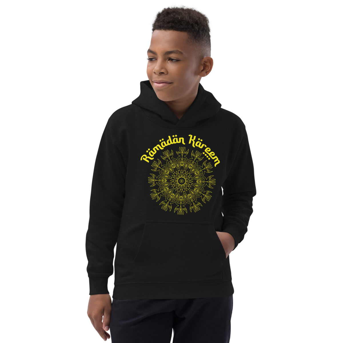 kids hoodie jet black front 6492d9f0bc643