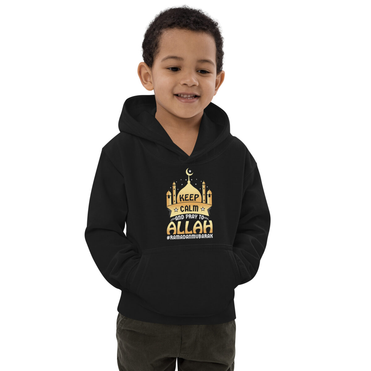 kids hoodie jet black front 6492e646de5aa