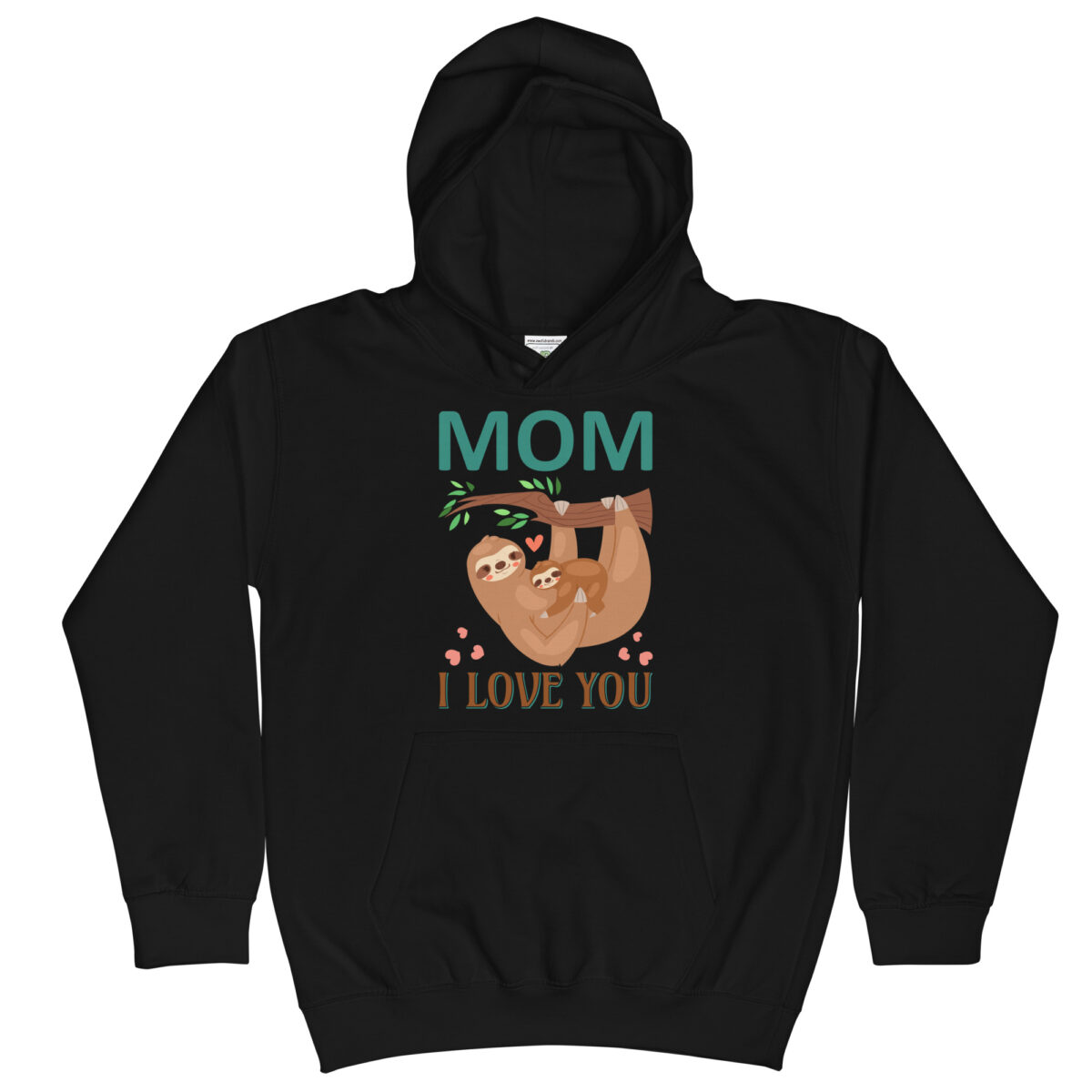 kids hoodie jet black front 64956c2654851