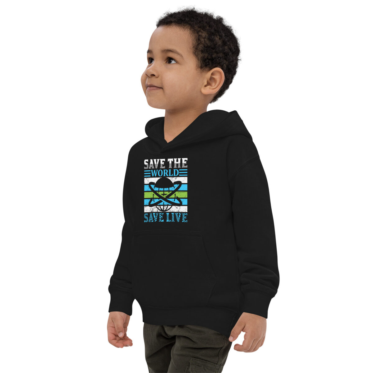 kids hoodie jet black left front 647da8785a509