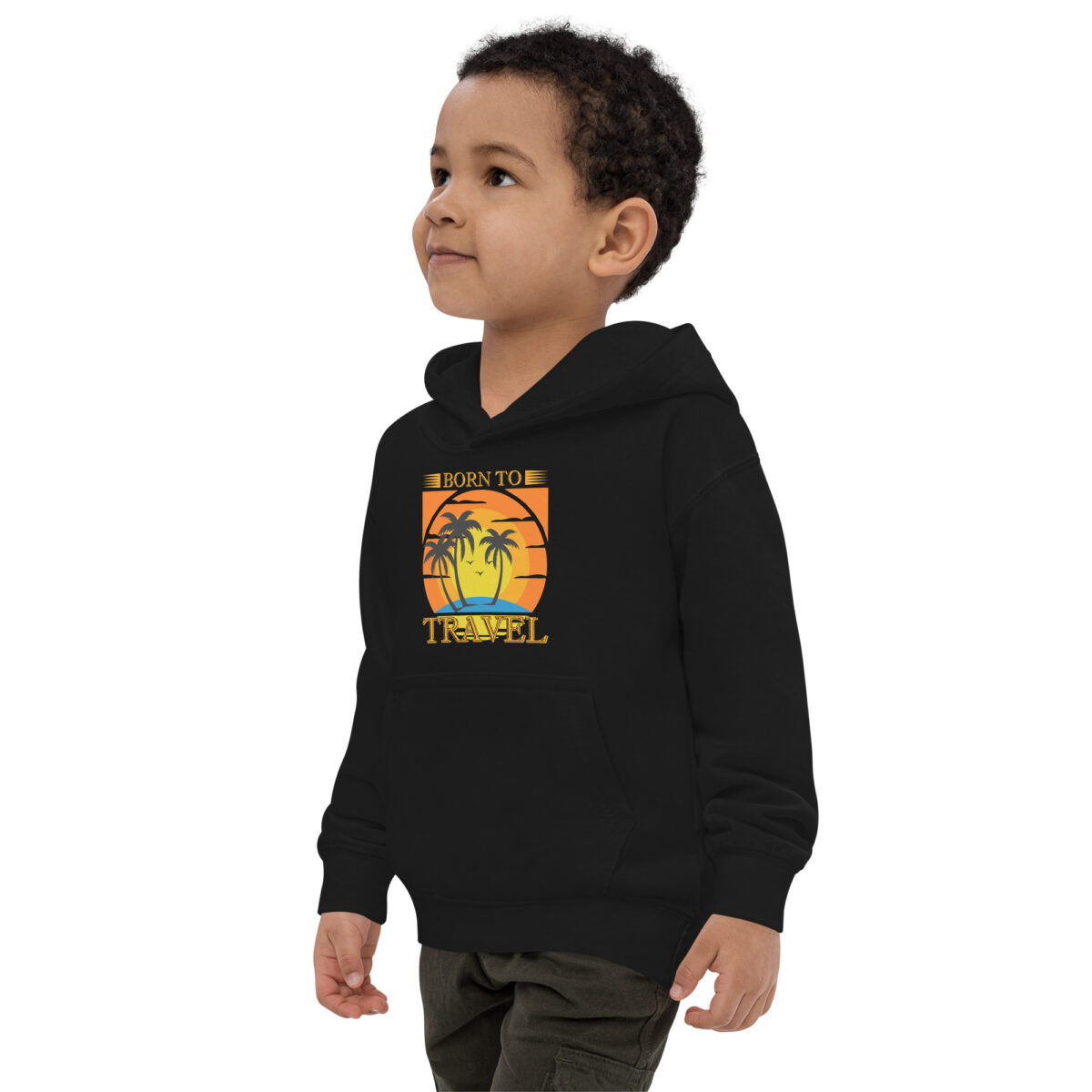 kids hoodie jet black left front 647dc6e1a6853