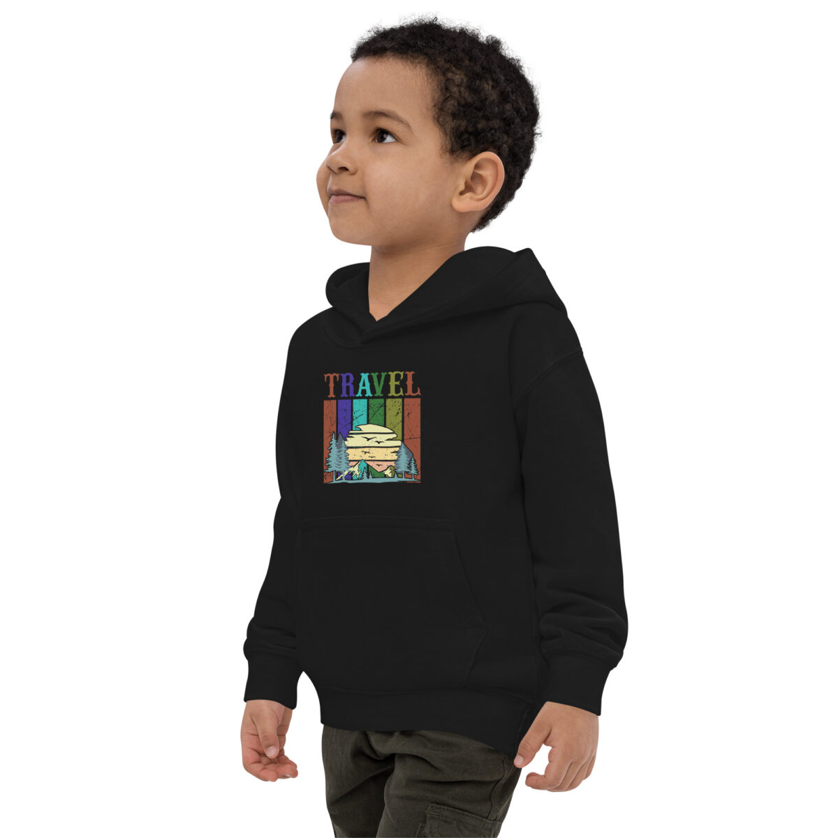 kids hoodie jet black left front 647dc76837fad