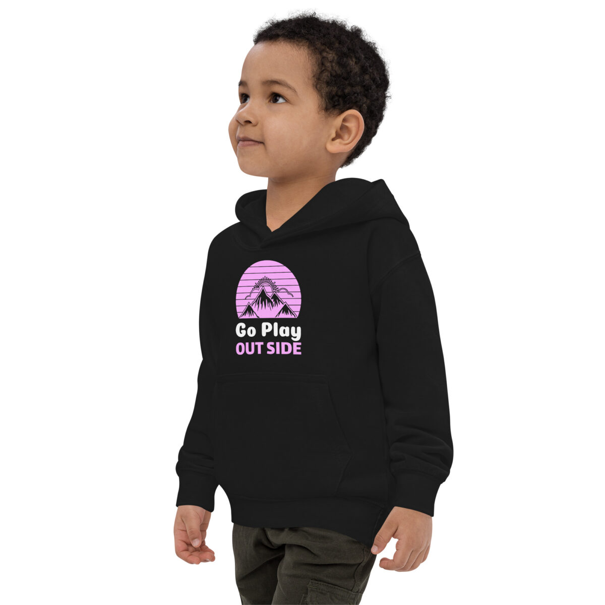 kids hoodie jet black left front 647e05204963e