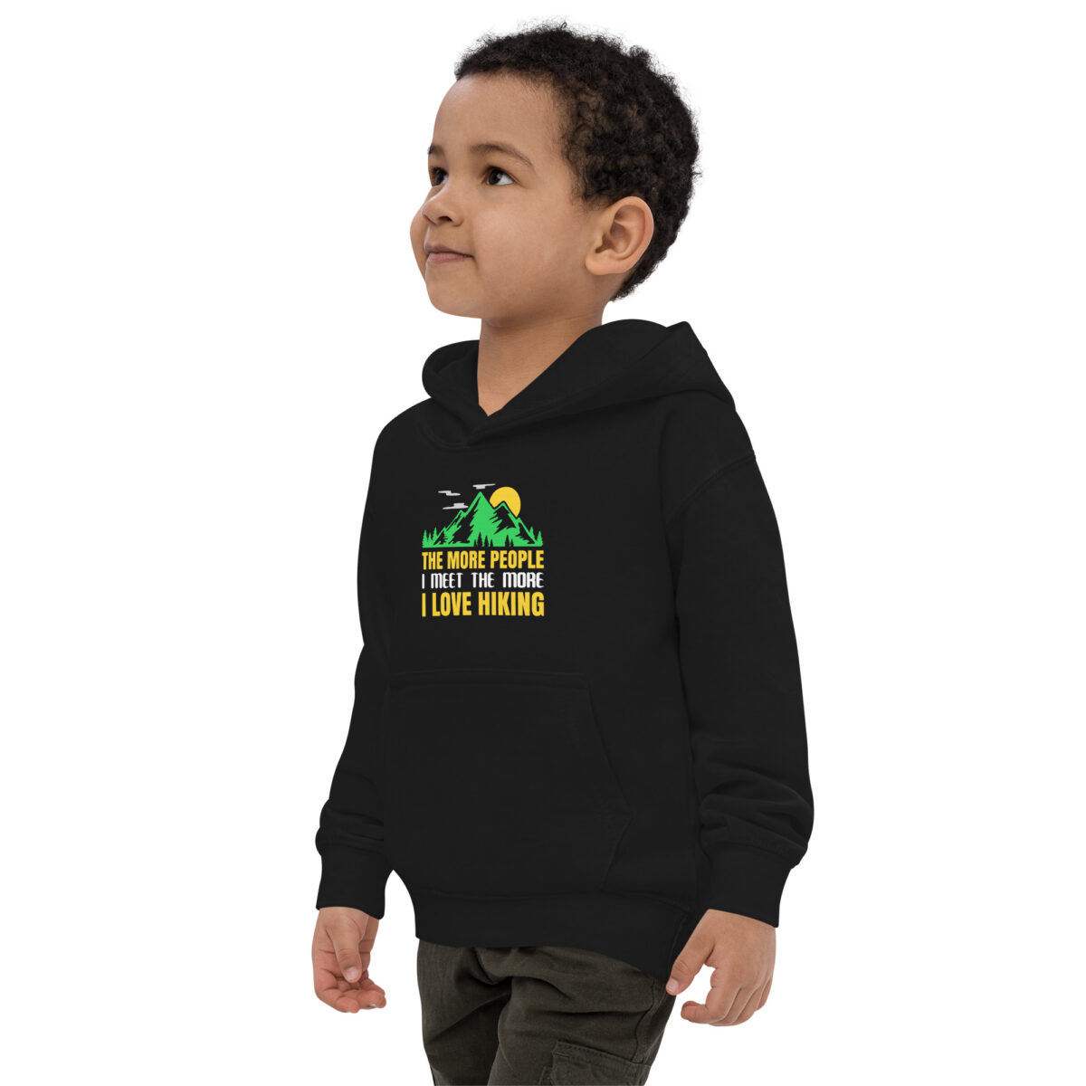 kids hoodie jet black left front 647e0bef66ebe