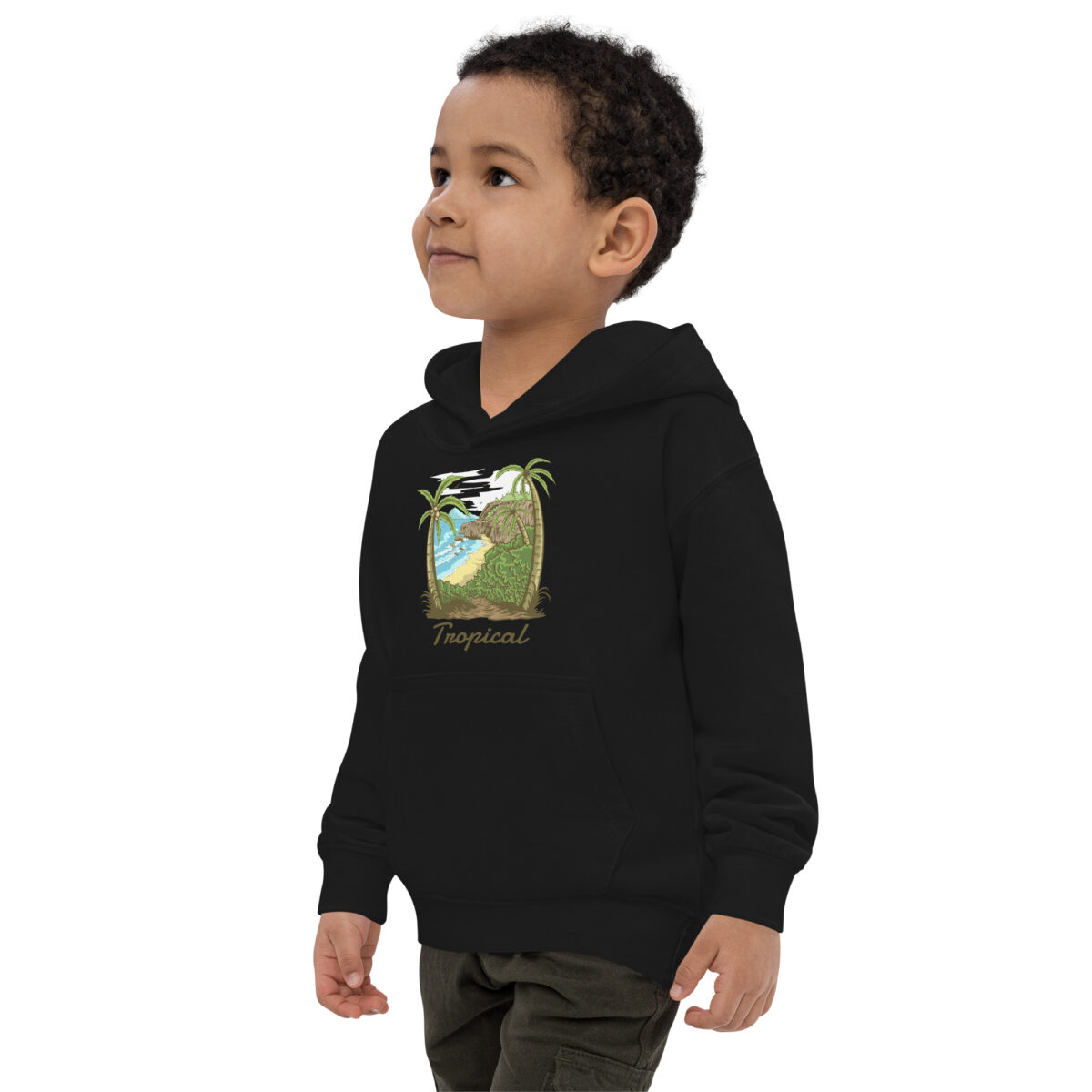 kids hoodie jet black left front 647e1f5caca18