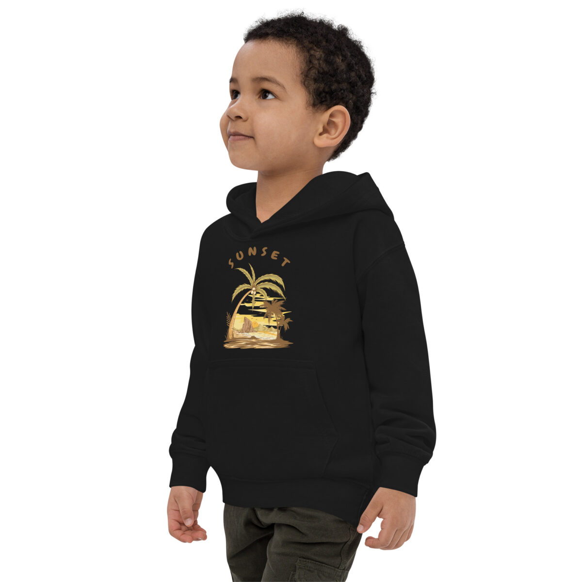 kids hoodie jet black left front 647e20475f9a3