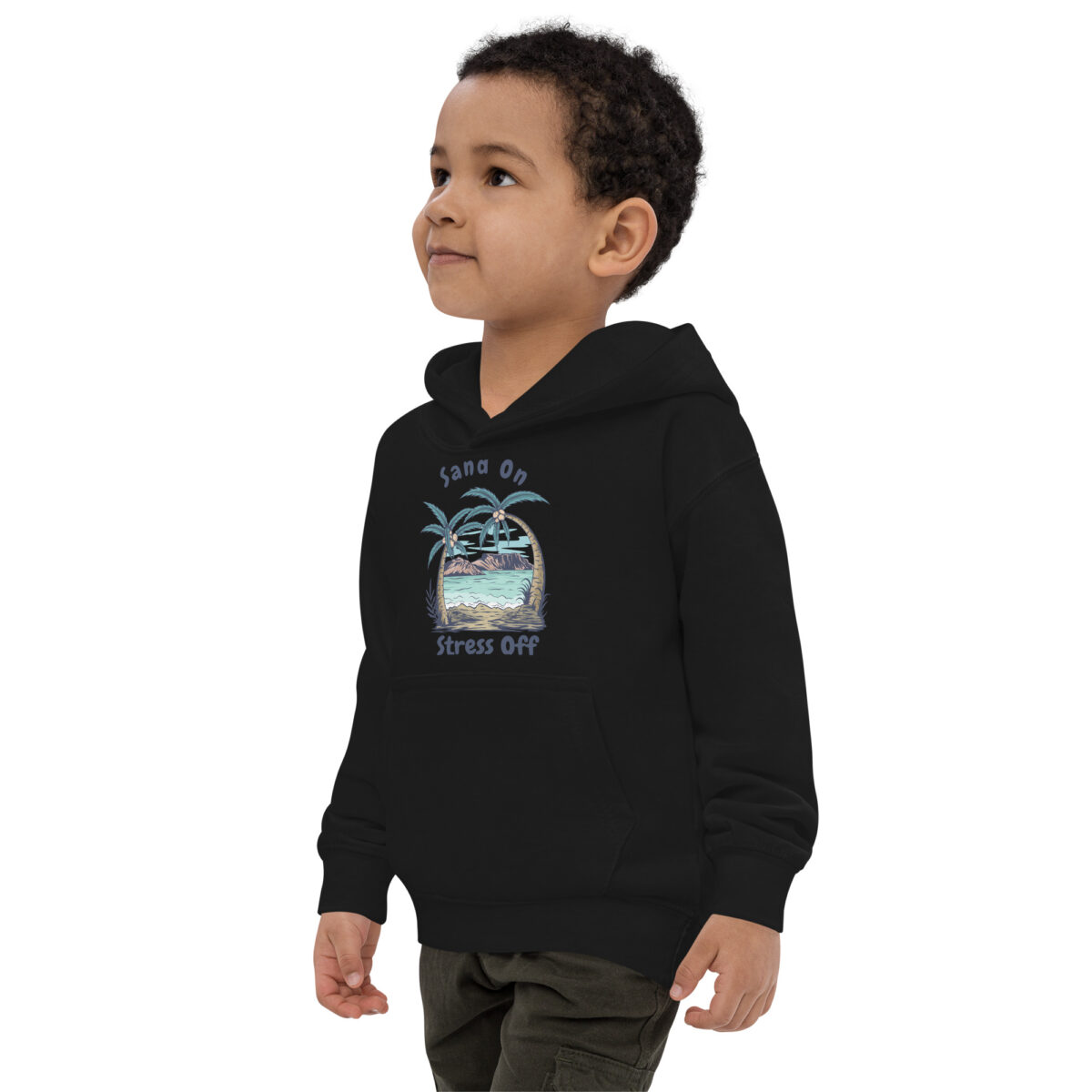 kids hoodie jet black left front 647f0419d7a76