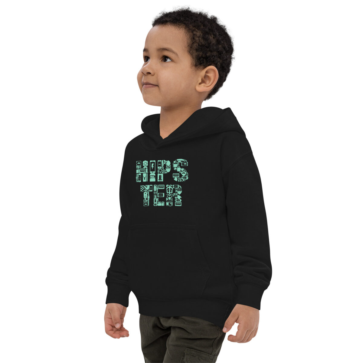 kids hoodie jet black left front 648068d7dfd4e