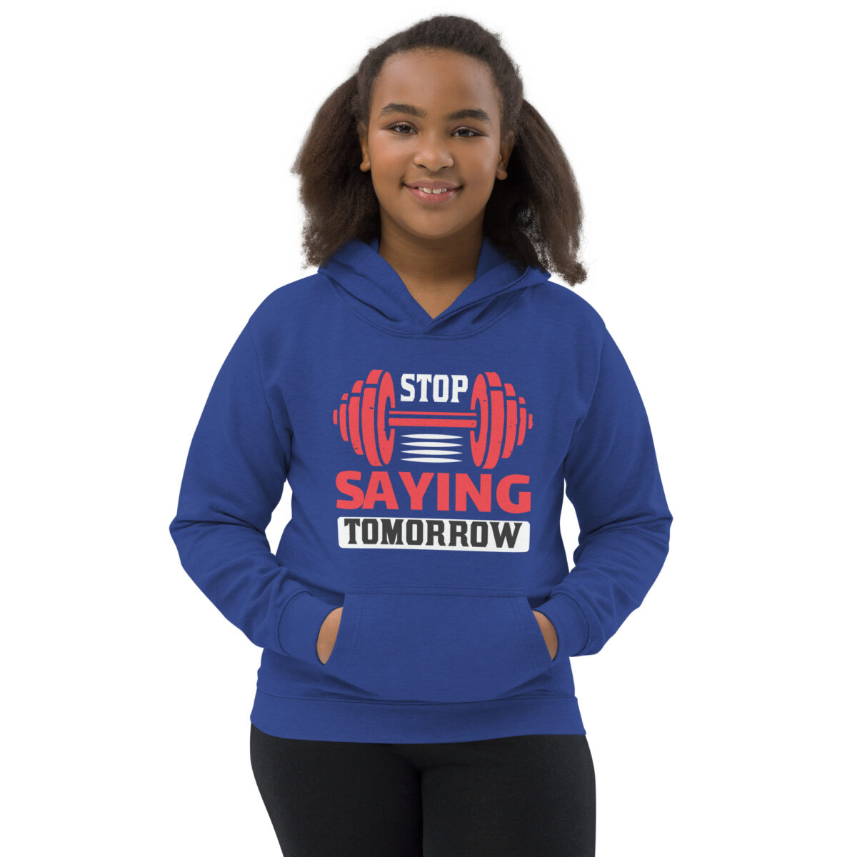 kids hoodie royal blue front 64786a4076796