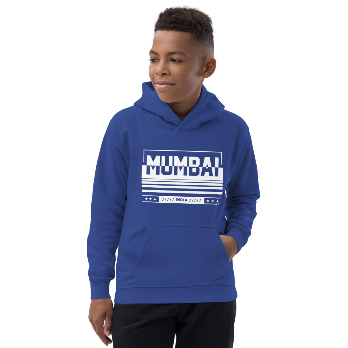 kids hoodie royal blue front 647bbb991879b