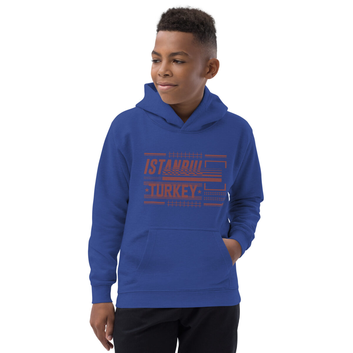 kids hoodie royal blue front 647c8604067a4